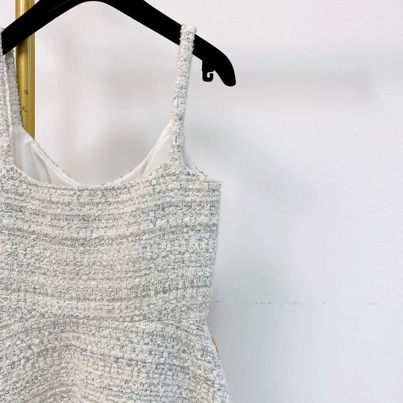 Valentino Valentino White tweed camisole dress Size XS / US 0-2 / IT 36-38 - 4 Thumbnail