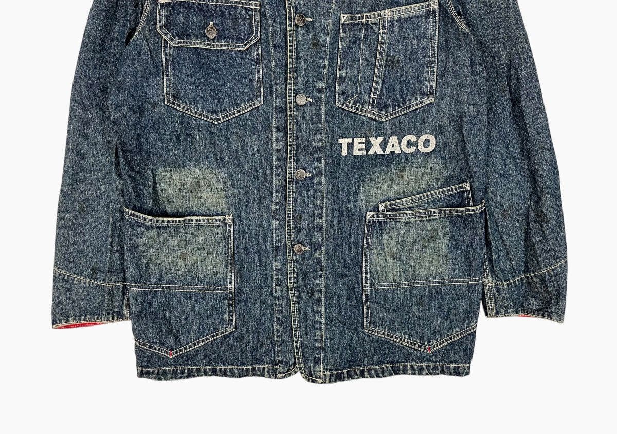 Vintage Vintage Texaco 13 Star Button Denim Jacket Size US L / EU 52-54 / 3 - 4 Thumbnail