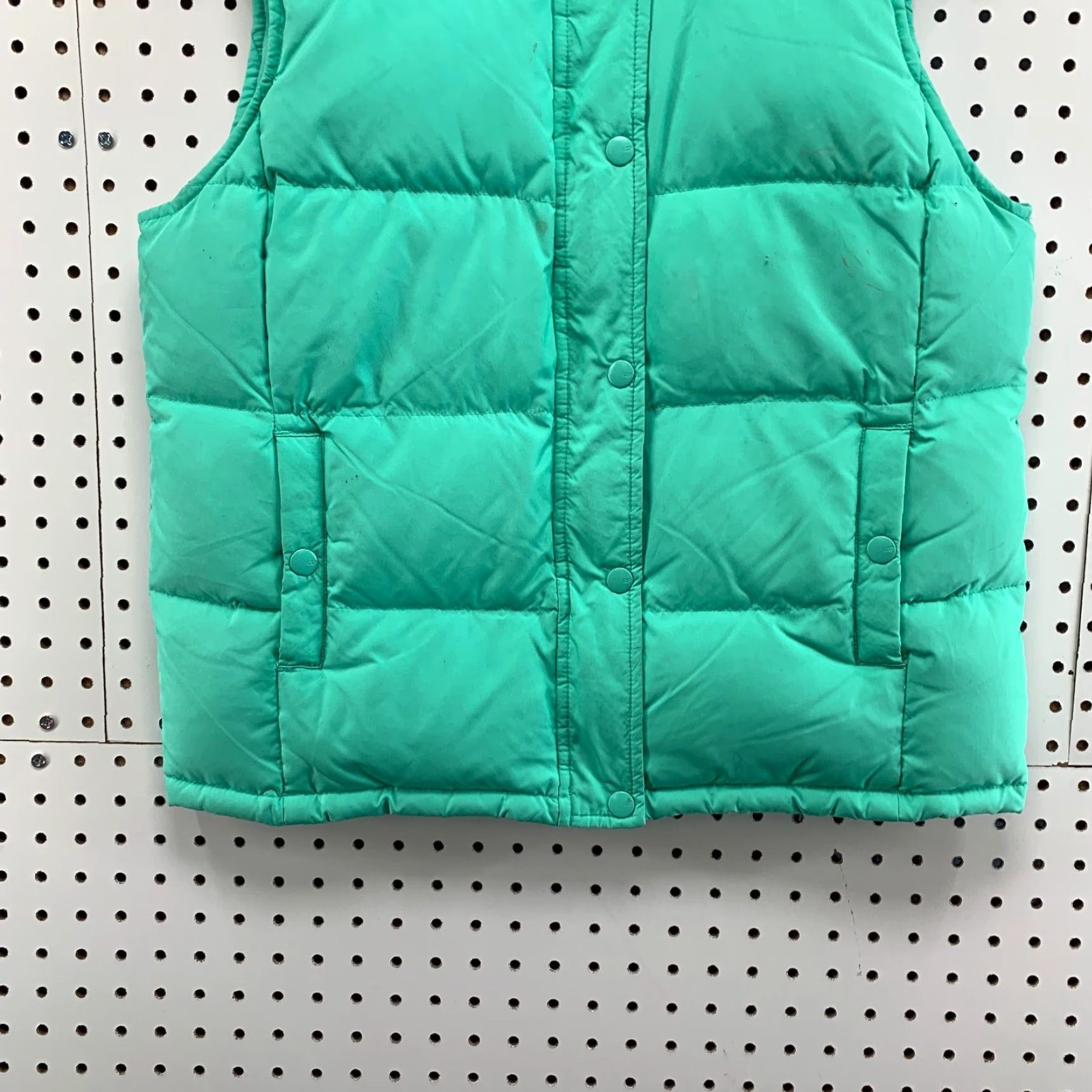Gap VINTAGE Gap Puffer DOWN Vest Sleeveless Teal Green Womens Medium Full Zip 20X24 Size M / US 6-8 / IT 42-44 - 6 Thumbnail