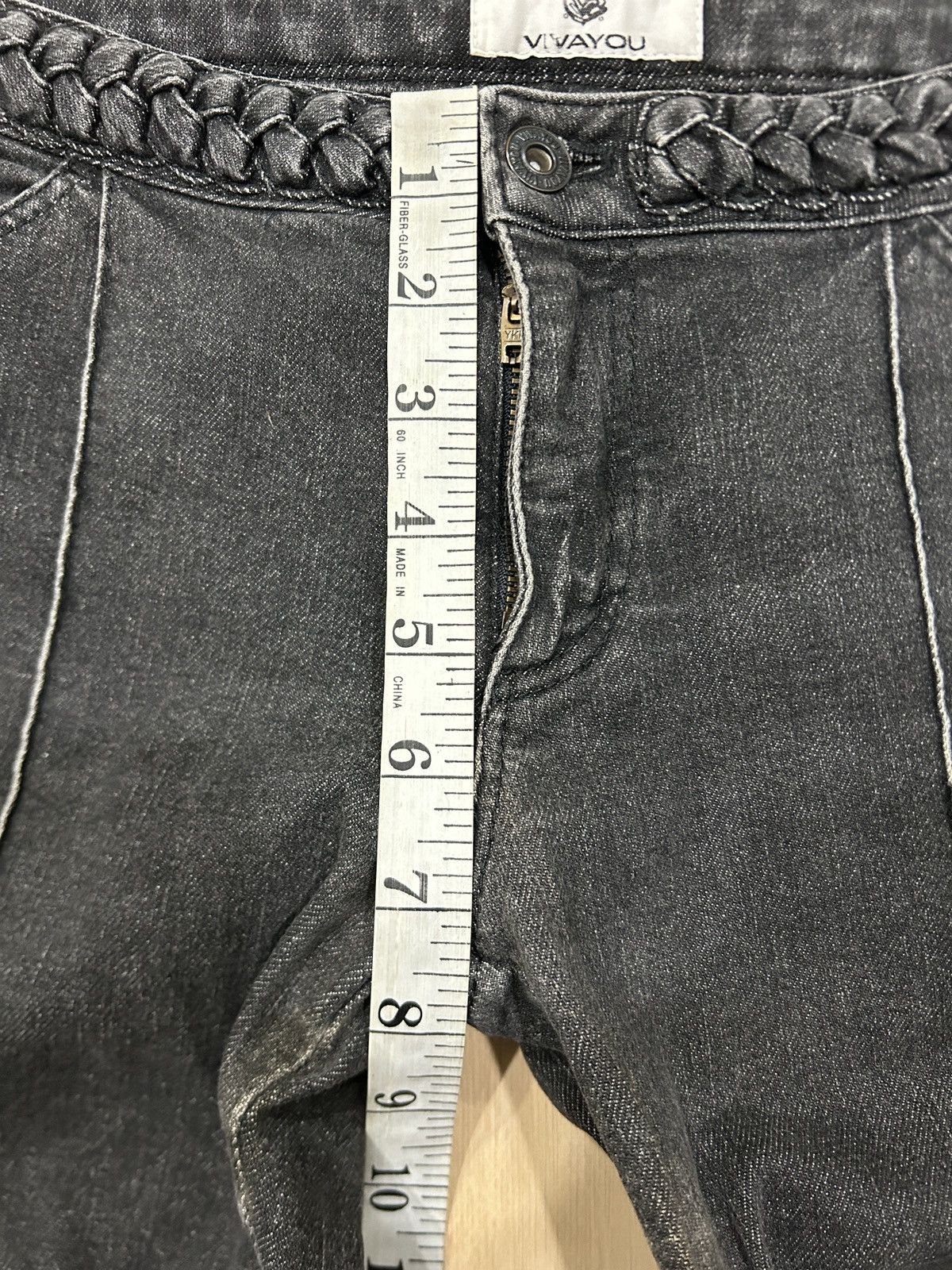 Japanese Brand Vintage Vivayou Flared Anarchy Bondage Jeans Size US 29 - 13 Thumbnail
