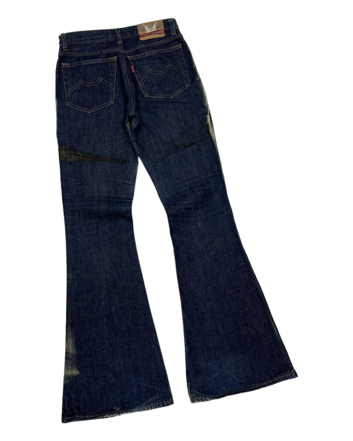 Chevignon VINTAGE CHEVIGNON FLARED BLUE DISTRESSED DENIM BOOTCUT JEANS Size 28" / US 6 / IT 42 - 8 Thumbnail