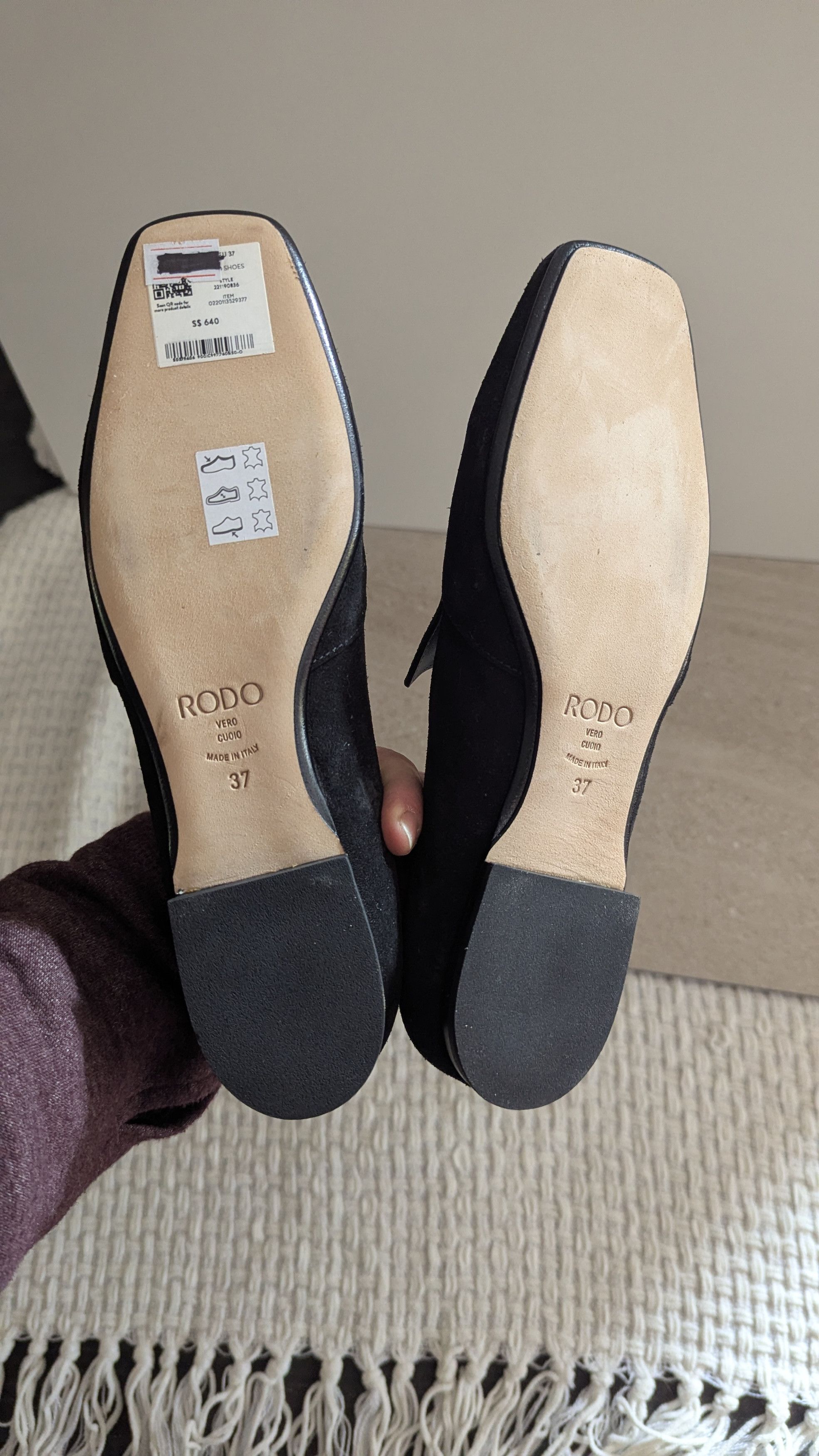 Other Rodo Black suede 1/2" heal Size US 6.5 / IT 36.5 - 2 Thumbnail