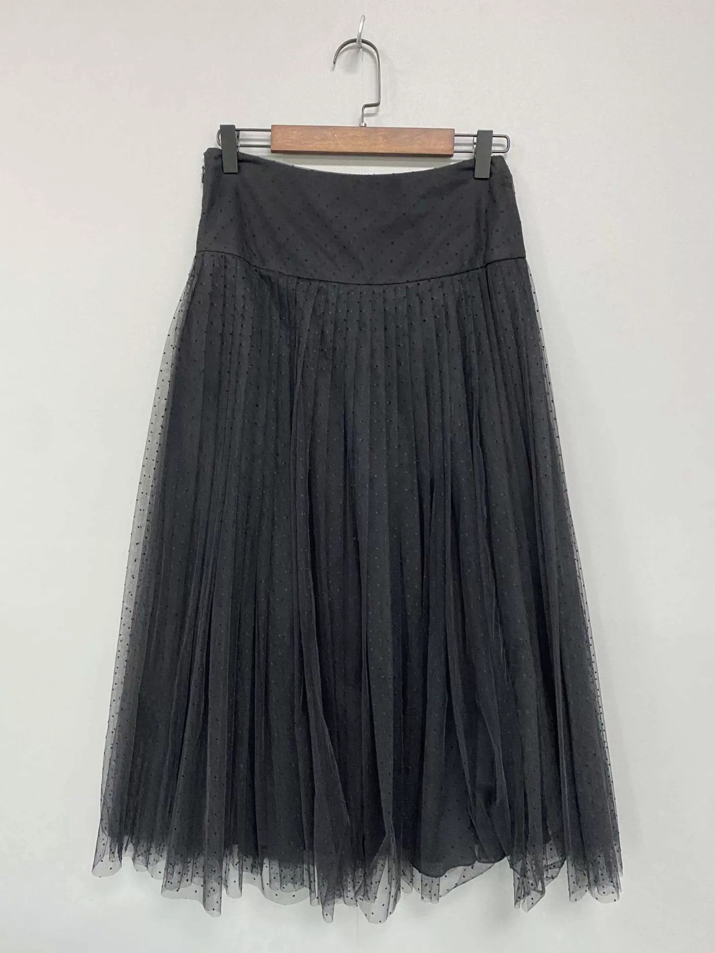 Dior Dior Black Polka Dot Tulle Runway Dress 36 Size 26" / US 2 / IT 38 - 3 Thumbnail