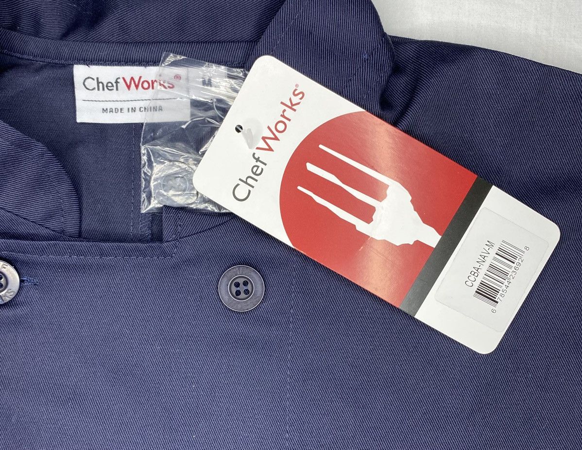 Other NWT New Navy Blue Chef Coat Jacket Chef Works Size US M / EU 48-50 / 2 - 2 Thumbnail