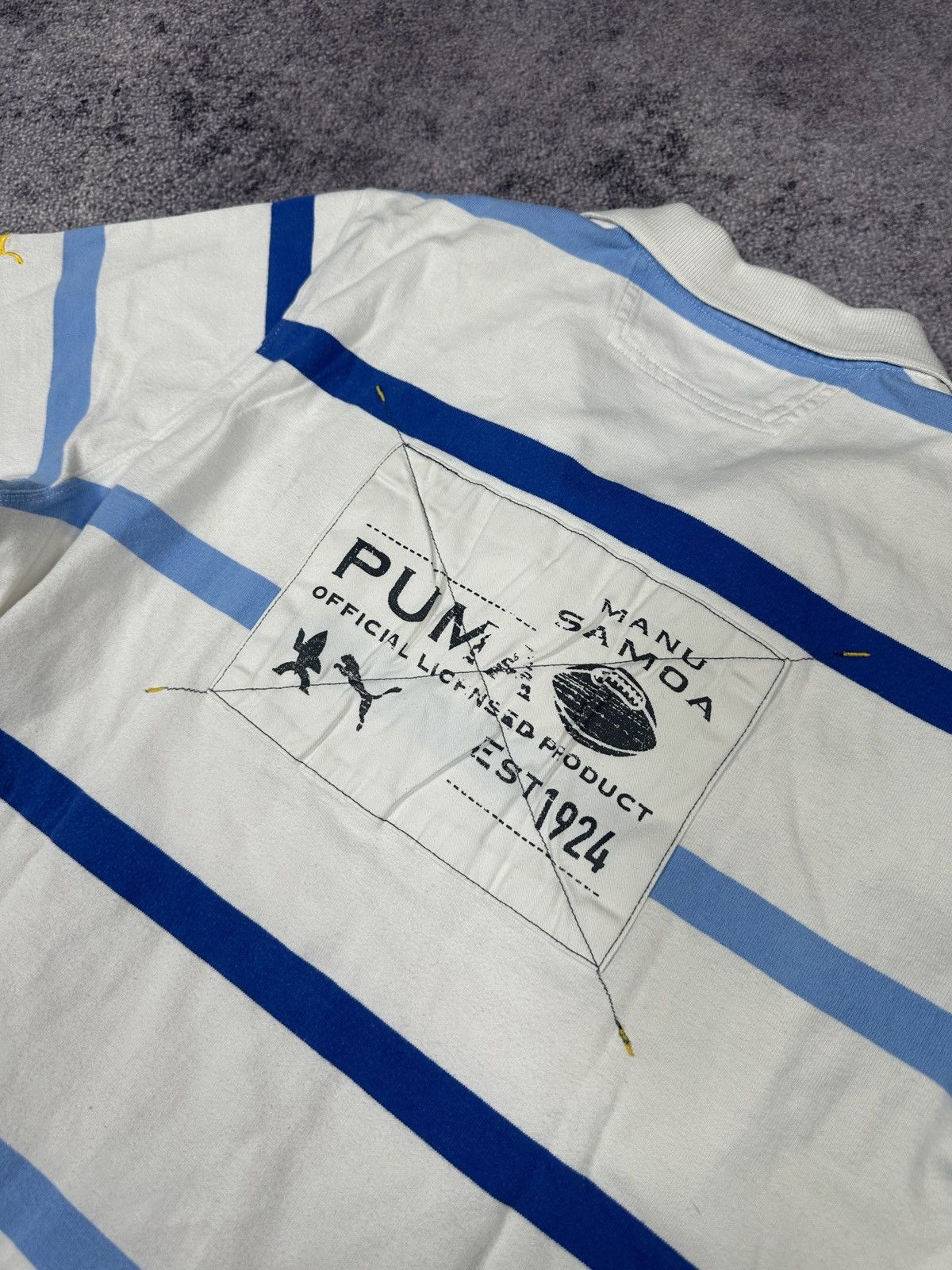 Puma × Vintage Vintage Puma Samoa Rugby Polos Streetwear Rare Casual VTg L Size US L / EU 52-54 / 3 - 3 Thumbnail