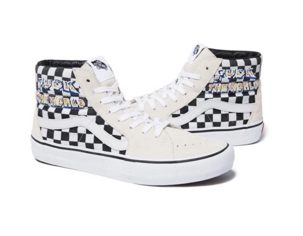 Supreme × Vans Supreme®/Vans® FTW Sk8-Hi Style: White Size: 9.5 Size US 9.5 / EU 42-43 - 1 Thumbnail