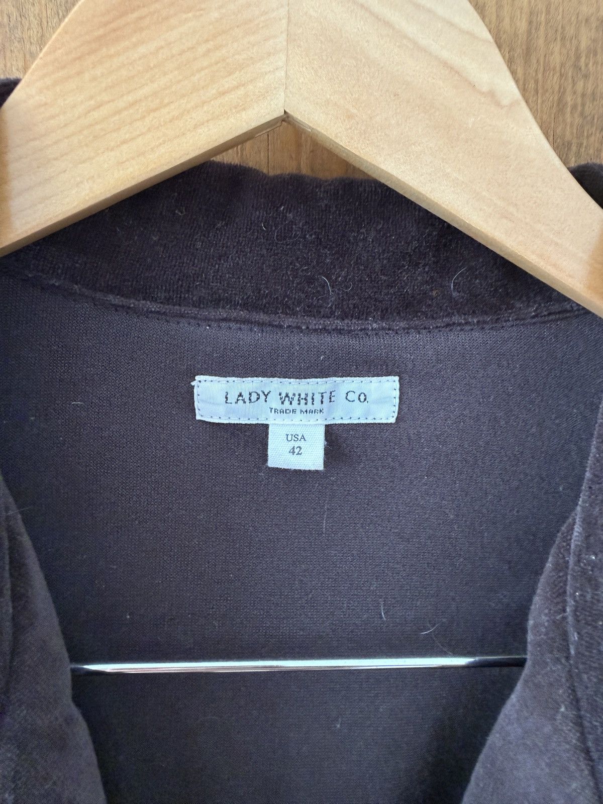 Lady White Co. Lady White Co. Velour Cardigan Button-up - sz 42 Size US L / EU 52-54 / 3 - 5 Thumbnail