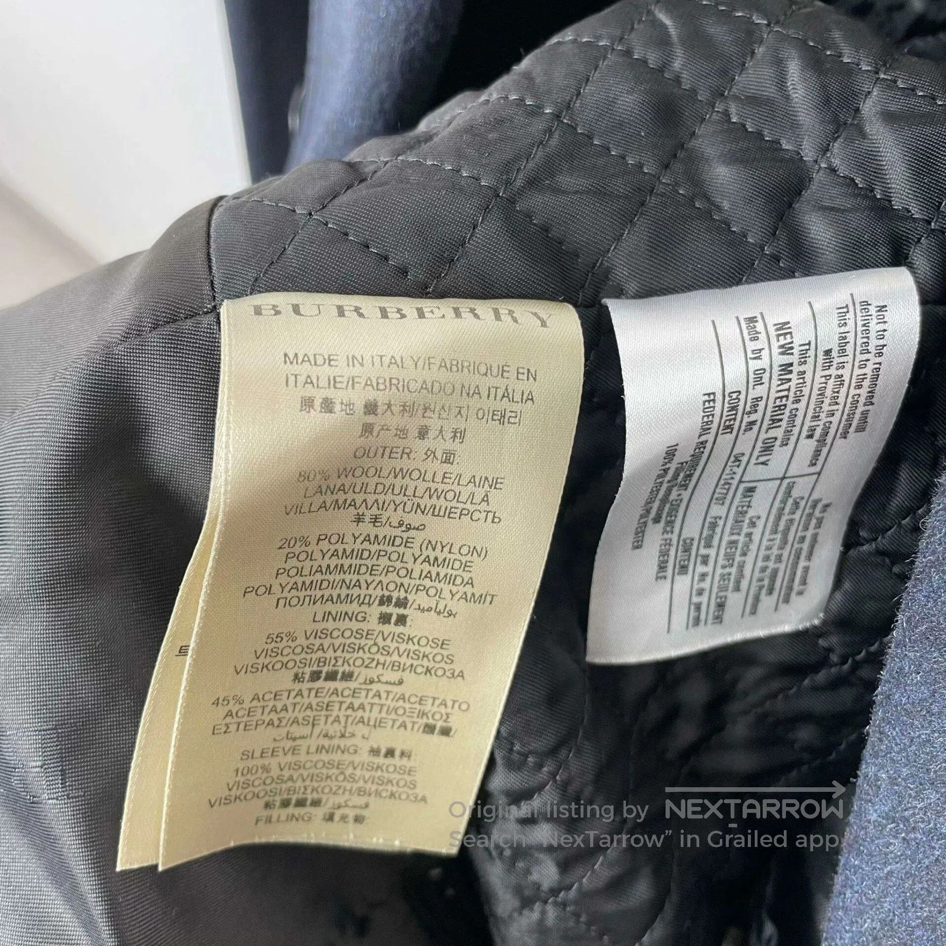Burberry Burberry Wool Coat 48 Italy. Size US M / EU 48-50 / 2 - 8 Thumbnail