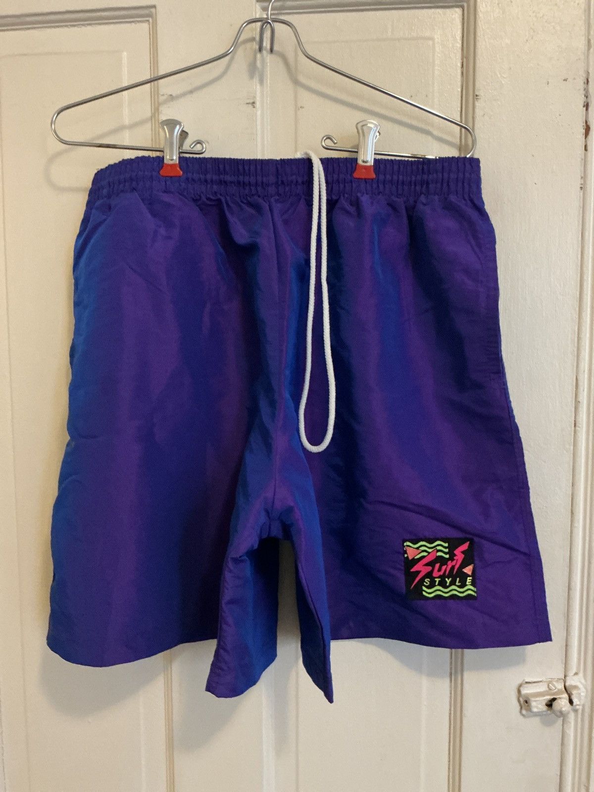 Other 90s Vintage x Surf Style x Windbreaker Shorts Size US 30 / EU 46 - 1 Thumbnail