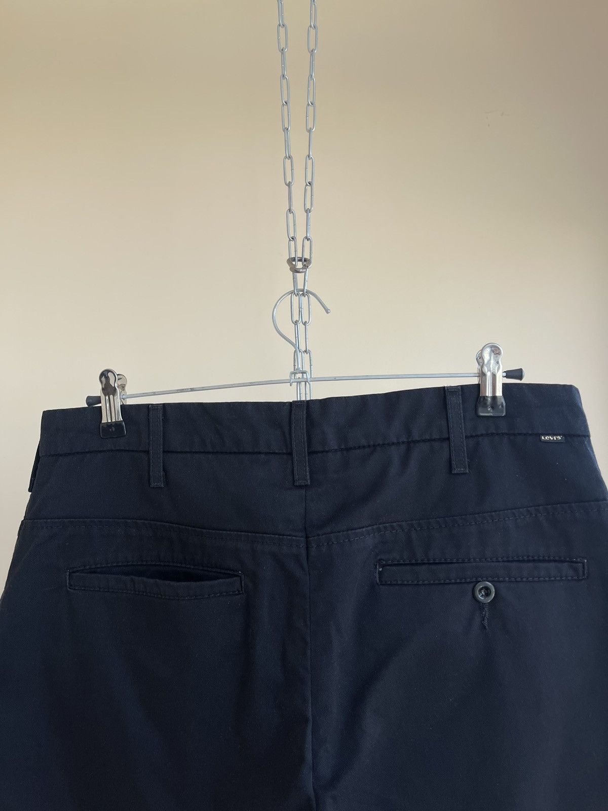 Levi's 307 Sta-Prest Straight Regular Fit Cropped Chino Pants 2000s Size US 32 / EU 48 - 5 Thumbnail