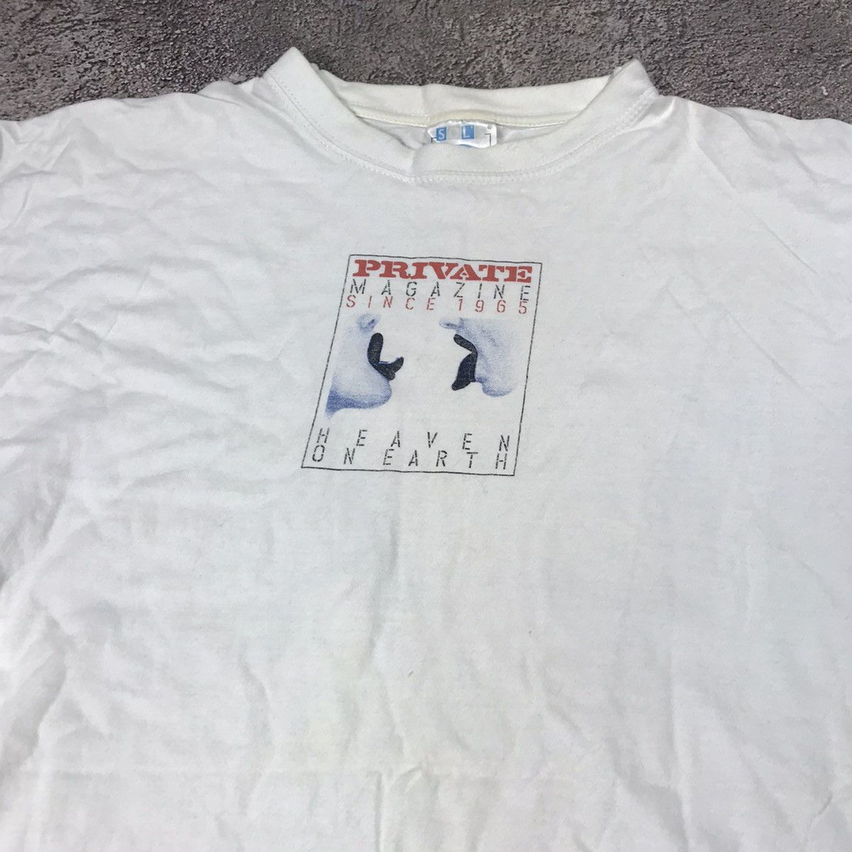 Vintage Vintage Y2K Graphic Tee Private Heaven Sun Faded Indie XL Size US XL / EU 56 / 4 - 2 Thumbnail