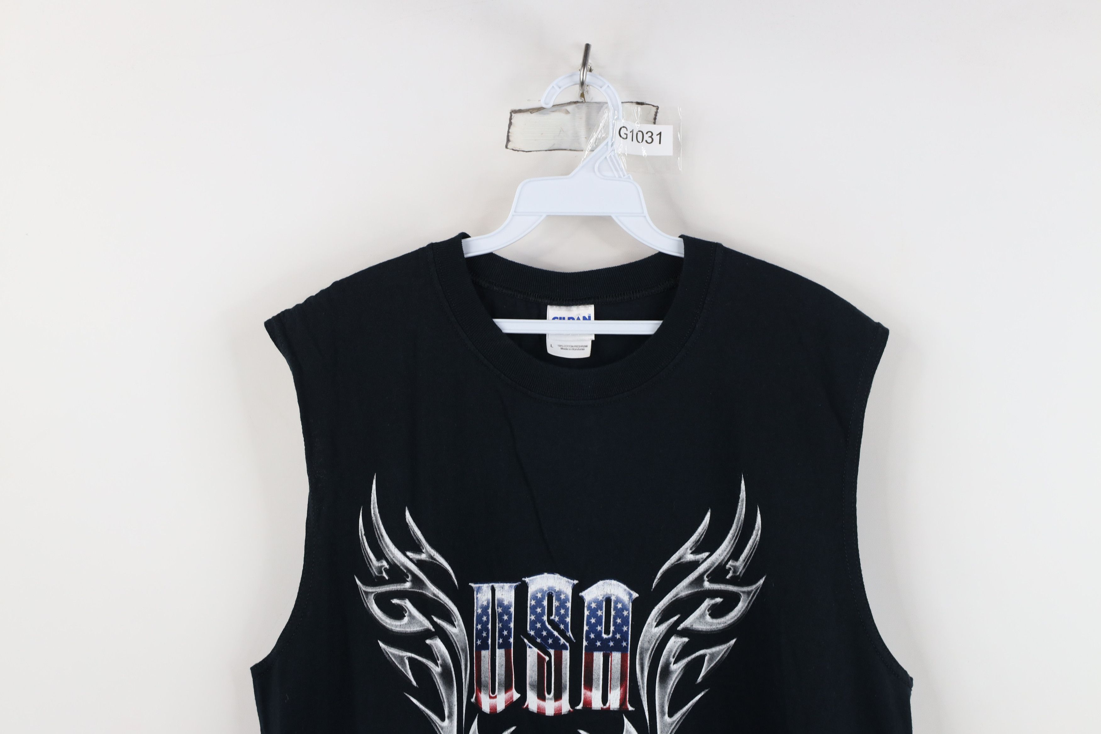 Vintage Vintage Y2K Streetwear Tribal USA Sleeveless Muscle T-Shirt Size US L / EU 52-54 / 3 - 2 Thumbnail