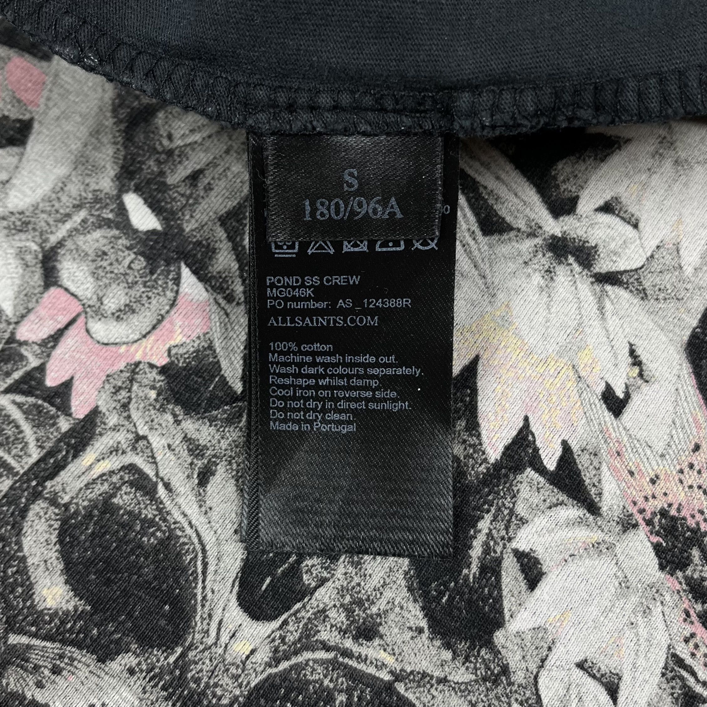 Allsaints Designer AllSaints All Over Print Pound Crew T Shirt Size US S / EU 44-46 / 1 - 11 Thumbnail