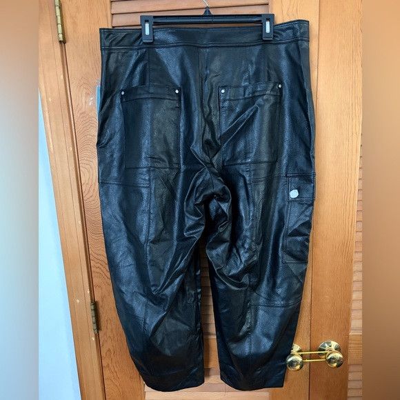 Other Anthropologie Faux Leather Utility Cargo Pants Size 16w flaw Size 38" / US 16 / IT 52 - 8 Thumbnail