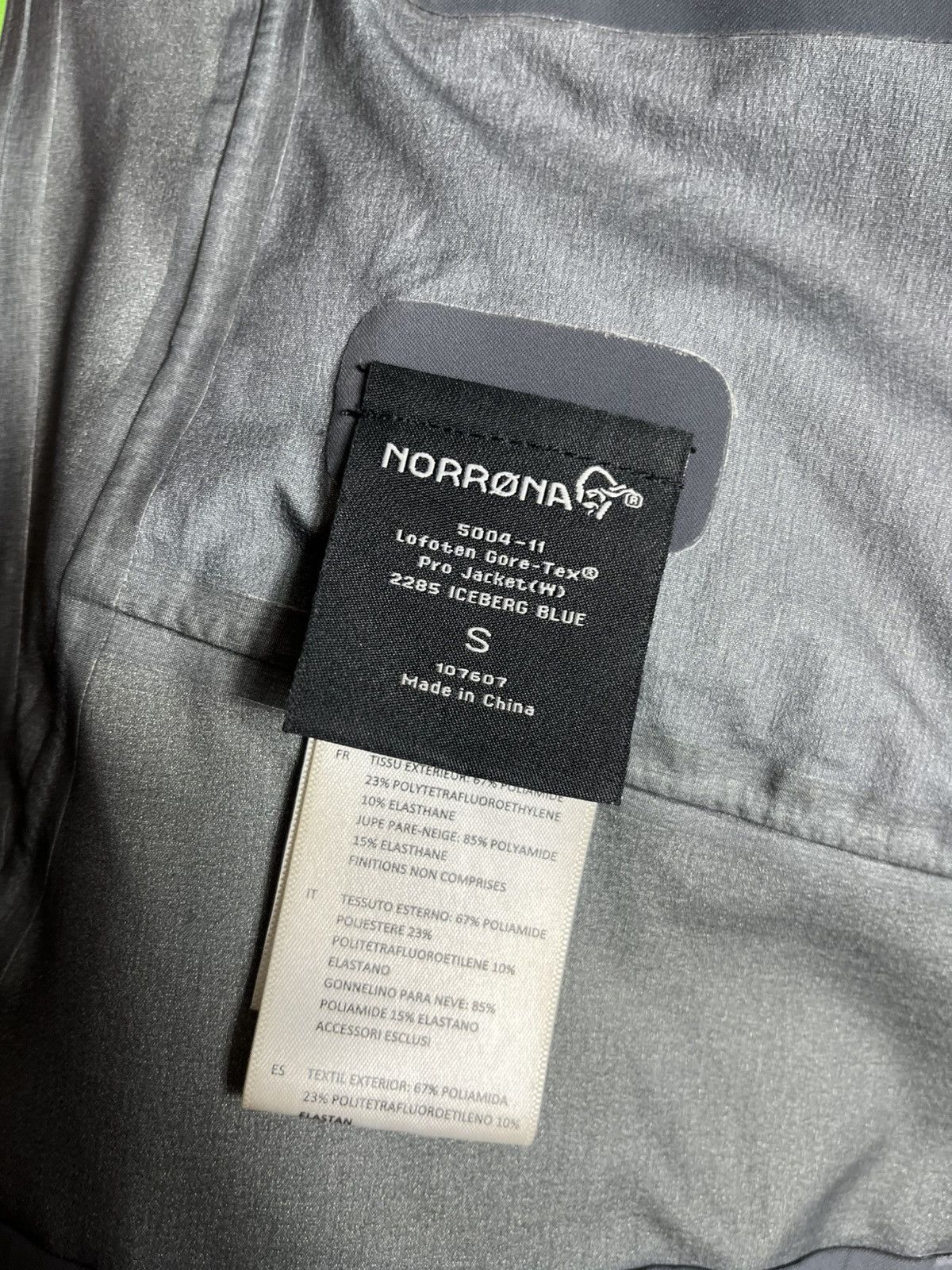 Norrona Norrøna Lofoten Gore-Tex Pro Womans Jacket iceberg blue Rain Size S / US 4 / IT 40 - 13 Thumbnail