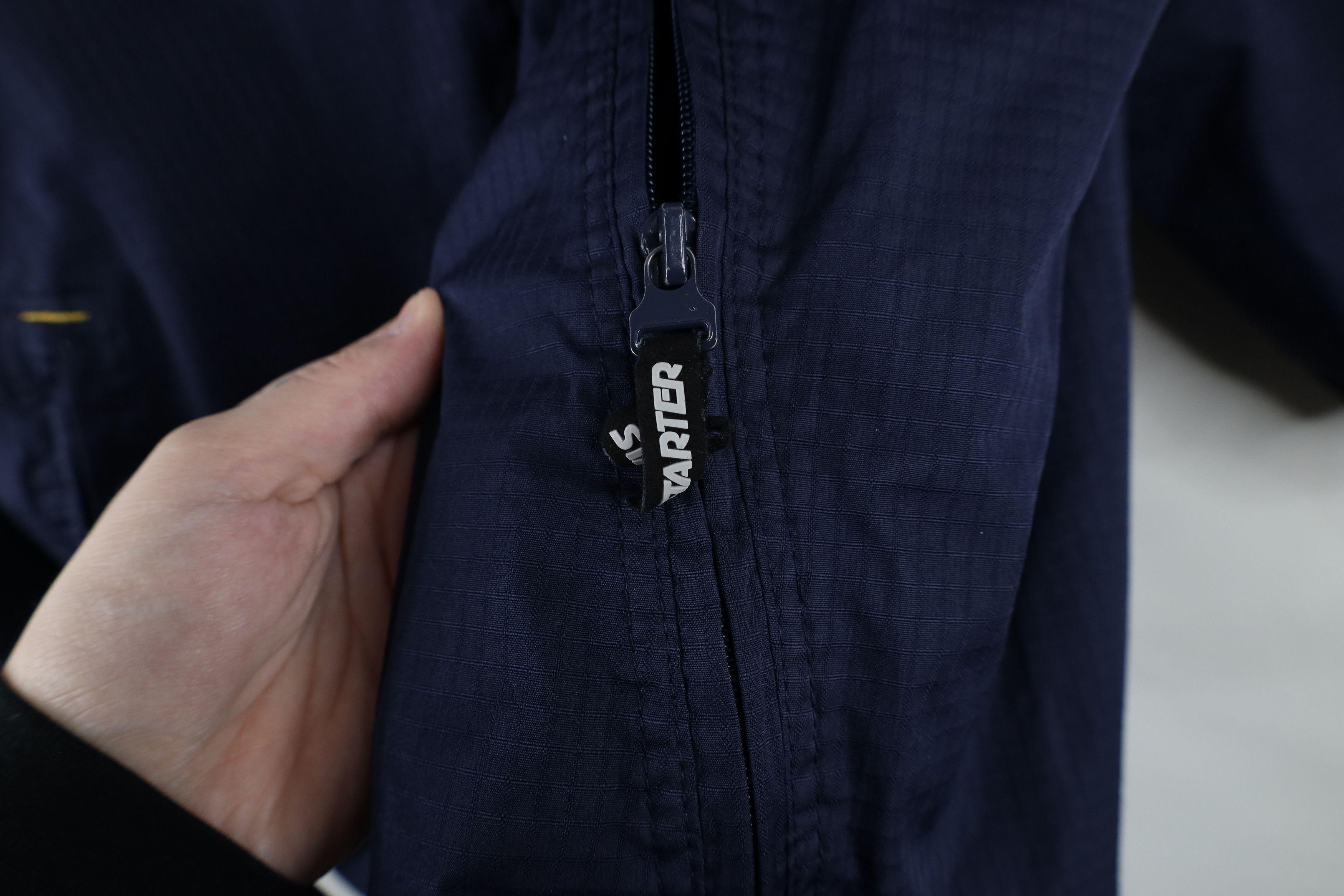 Starter × Vintage Vintage 90s Starter Reflective Half Zip Anorak Jacket Blue Size US M / EU 48-50 / 2 - 8 Thumbnail