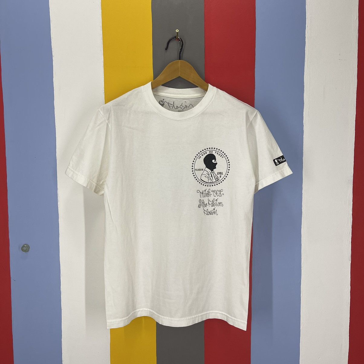Other FLOSSIN In God We Trust Crew Neck T Shirt #1756/07 Size US M / EU 48-50 / 2 - 4 Thumbnail