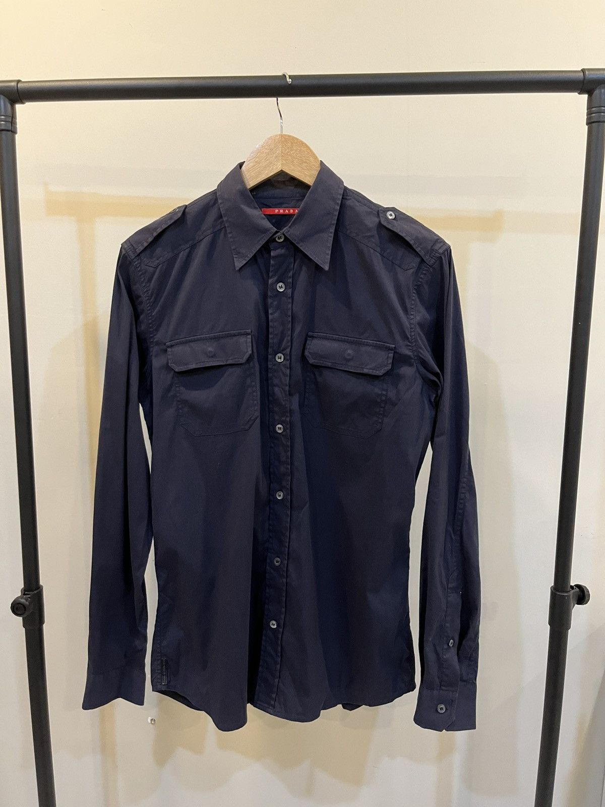 Prada Prada Military Style Shirt Size US M / EU 48-50 / 2 - 1 Thumbnail