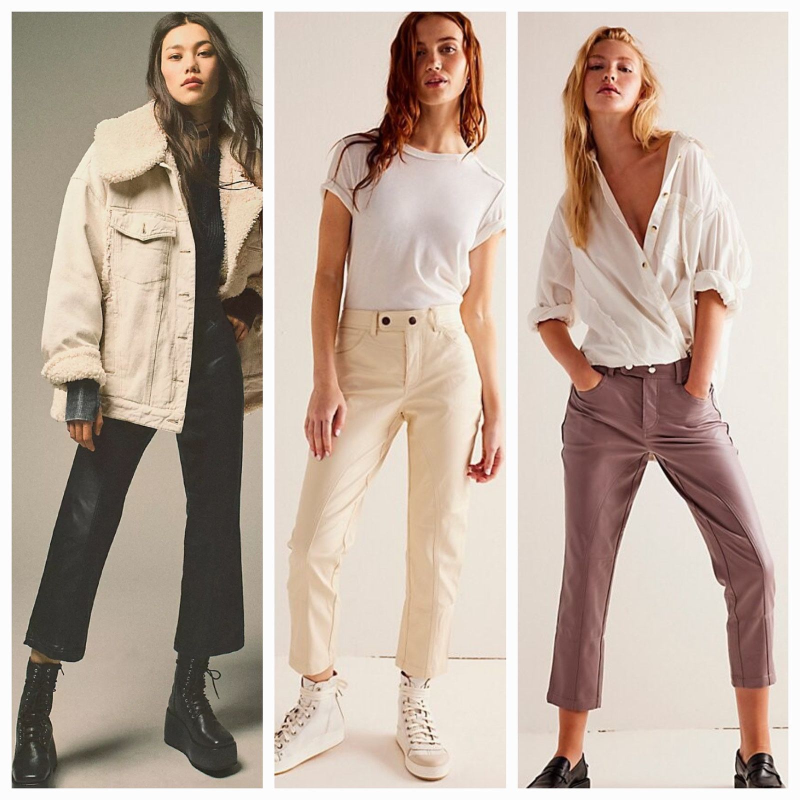 New FREE PEOPLE We The Free Rebel Vegan Leather Pants $128