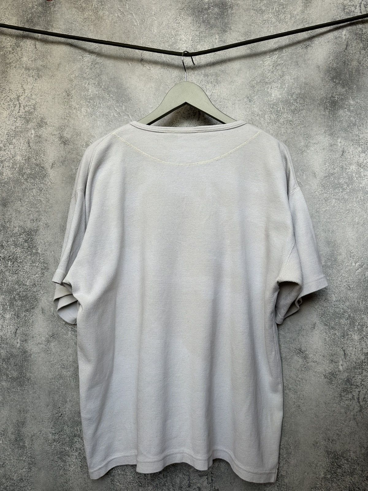 Designer Paco Rabanne Waffle Knit Henley Tee XS Oversized Fit Egypt Size US XS / EU 42 / 0 - 3 Thumbnail