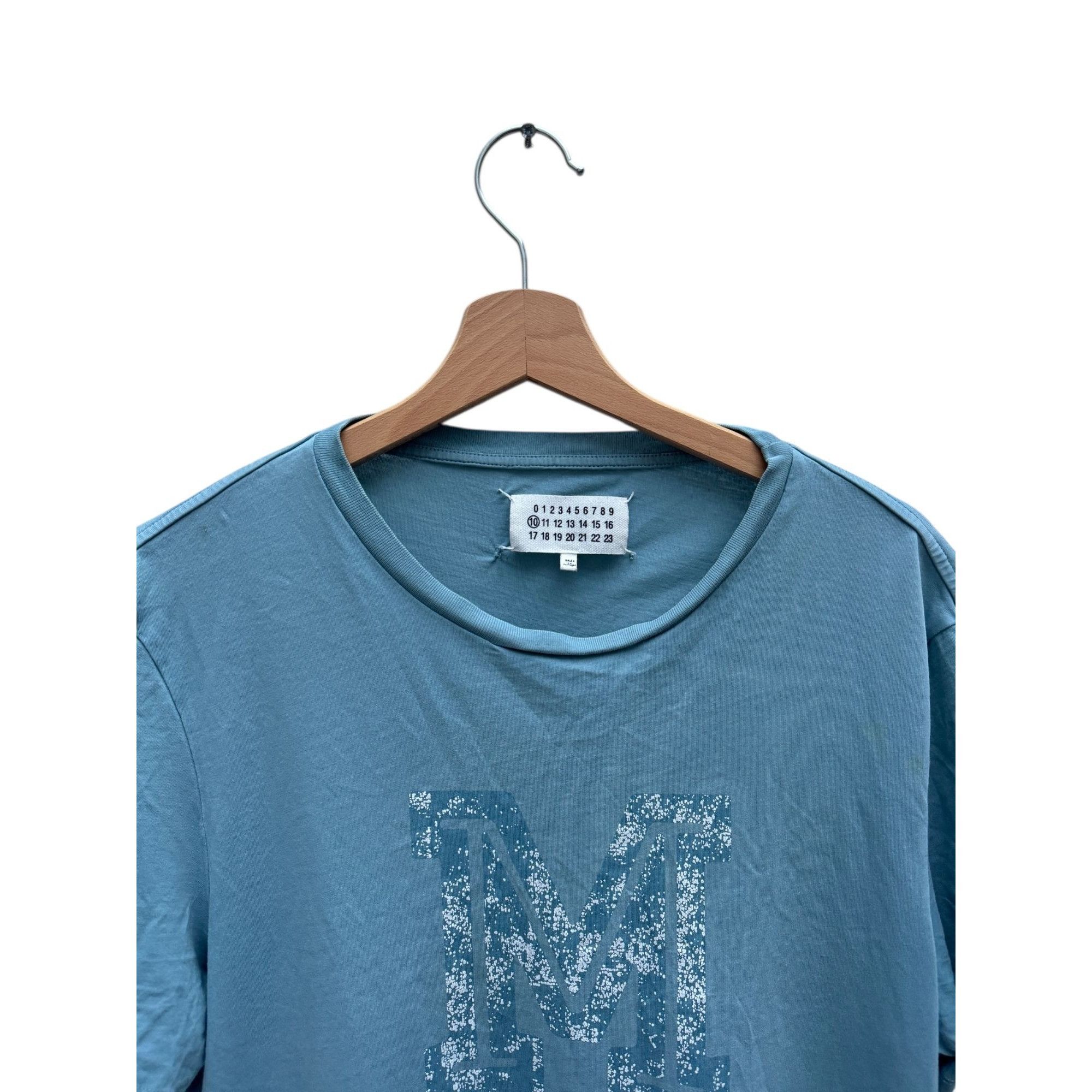 Maison Margiela SS 2017 Blue Graphic “M” T-Shirt Size US L / EU 52-54 / 3 - 2 Thumbnail