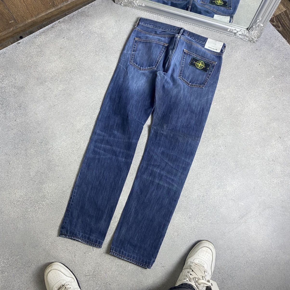 Stone Island Vintage Stone Island Jeans Patch Pocket Straight Fit Casual Size US 32 / EU 48 - 1 Thumbnail