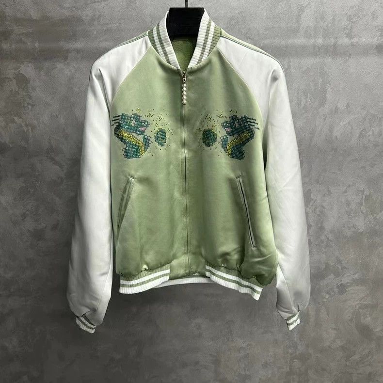 Louis Vuitton Louis Vuitton 24 new white and green embroidered mosaic dra Size US S / EU 44-46 / 1 - 1 Thumbnail