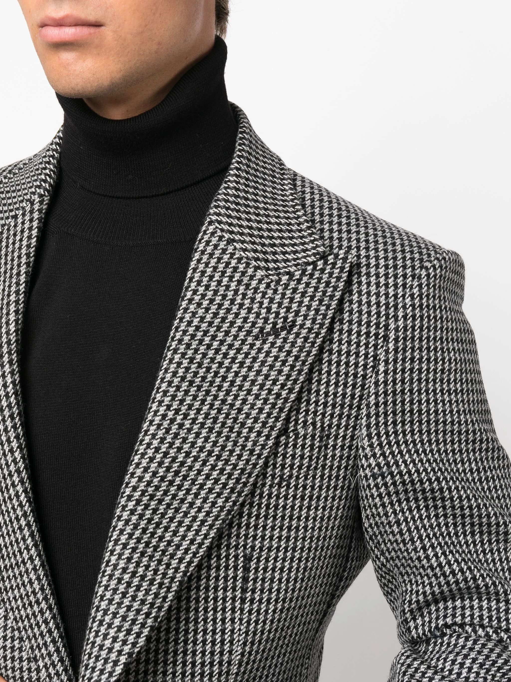 Tom Ford o1w1db10125 JAAPL1 Atticus Jacket in White Black Size US L / EU 52-54 / 3 - 5 Thumbnail