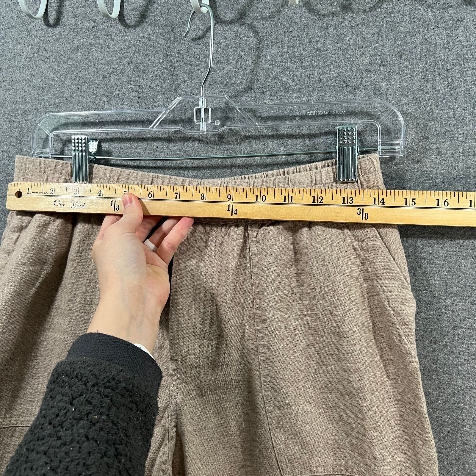 Other Susan Graver Regular Pure Easy Linen Utility Crop Pant Size 27" / US 4 / IT 40 - 6 Thumbnail