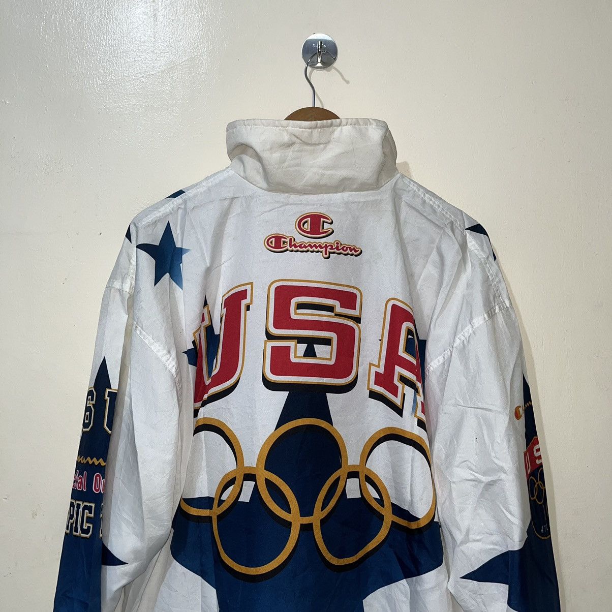 Champion Vintage Champion 1996 USA Olympics Windbreaker Size US XXL / EU 58 / 5 - 14 Thumbnail