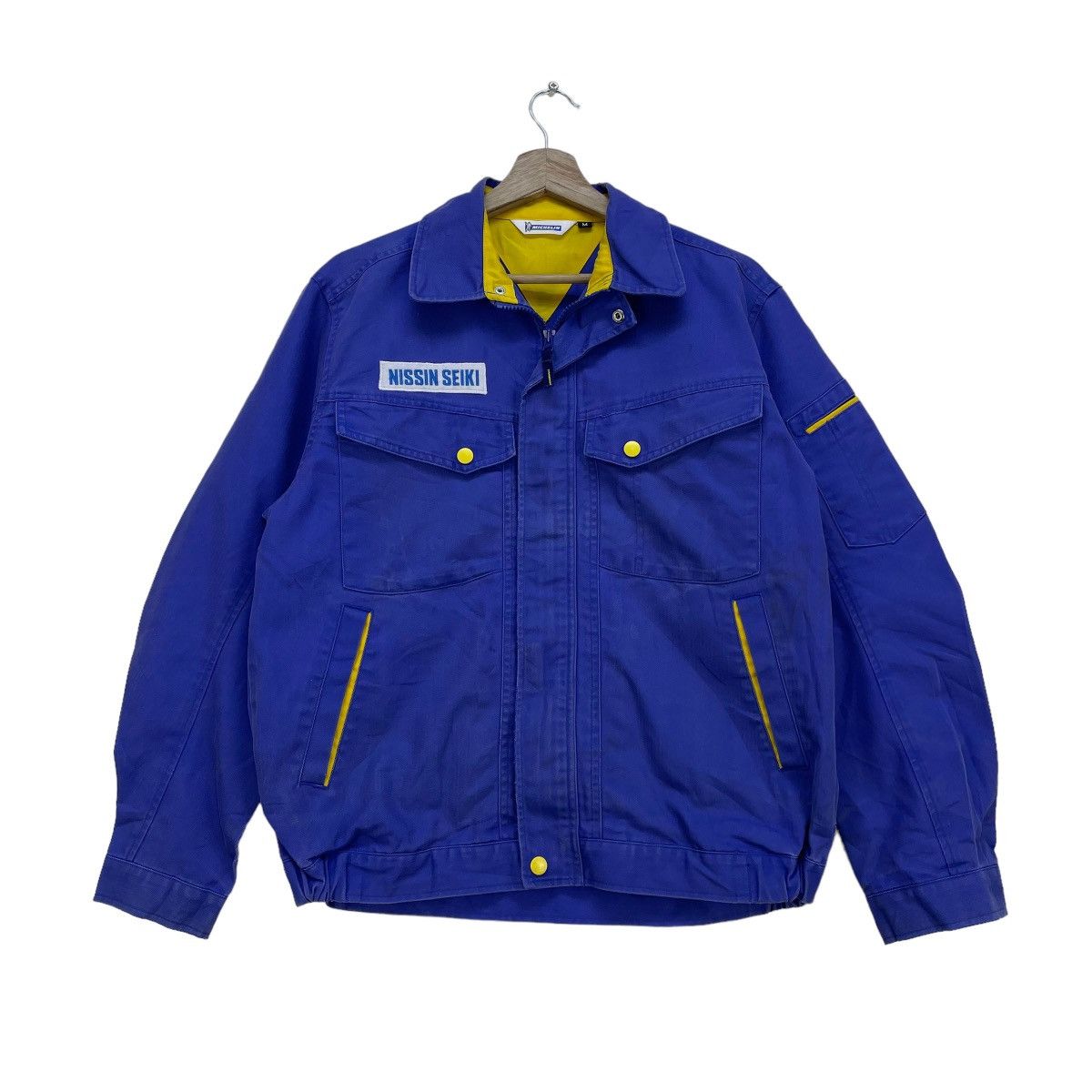 Vintage 💥Vintage Michelin Bomber Jacket Michelin Size US M / EU 48-50 / 2 - 2 Thumbnail