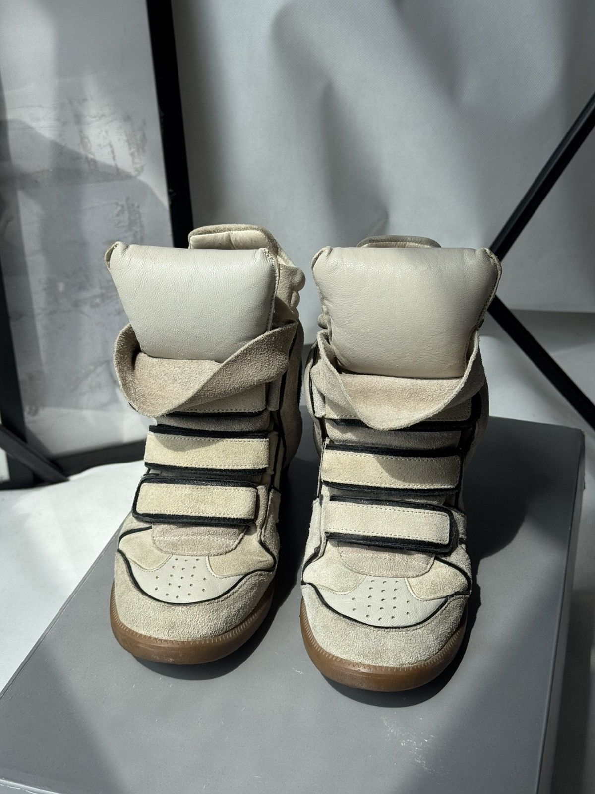 Isabel Marant Rare Isabel Marant Bekett sneakers shoes beige Suede Wedge Size US 8 / IT 38 - 5 Thumbnail