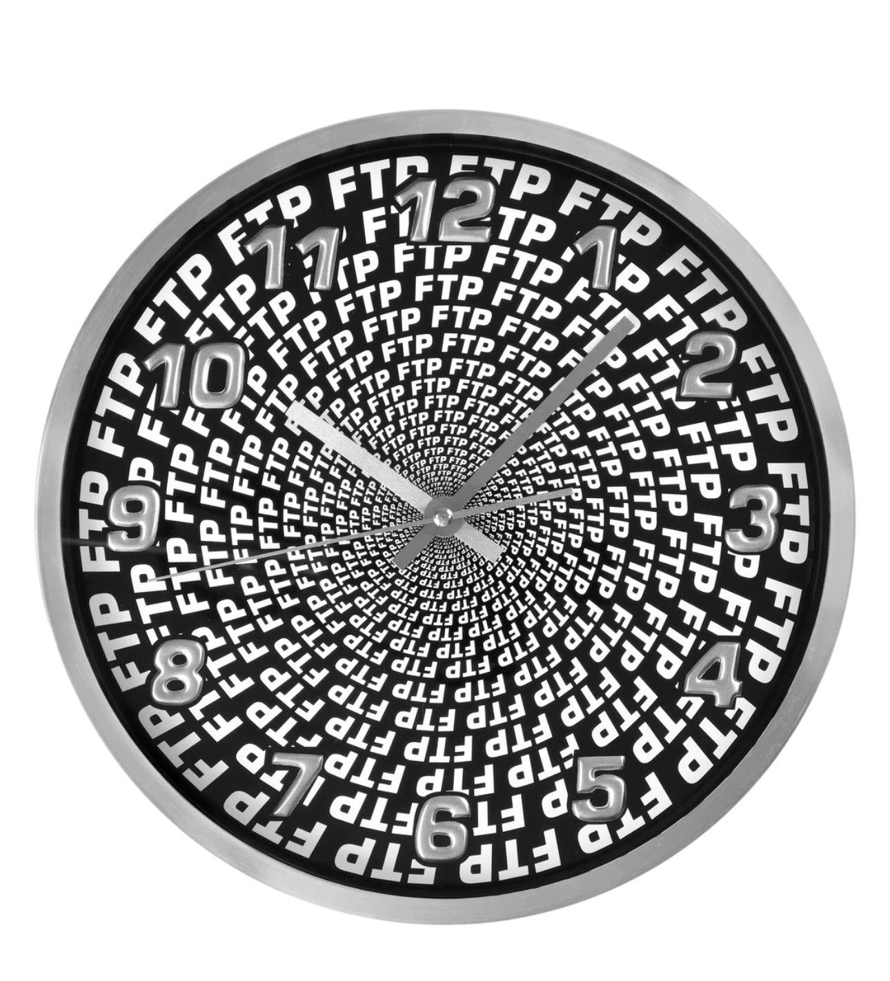Fuck The Population FTP Spiral Wall Clock Size ONE SIZE - 1 Thumbnail