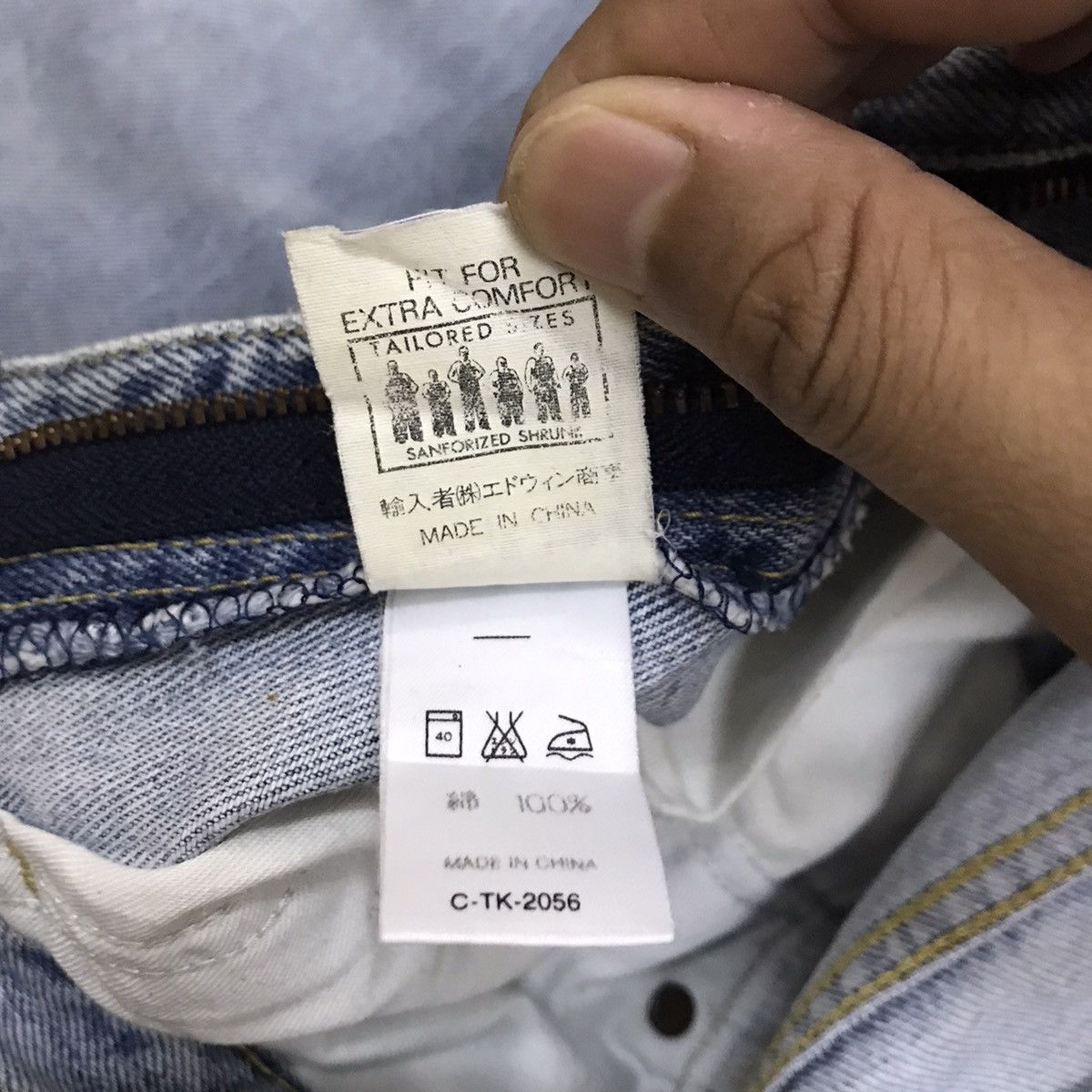 Lee Vintage Lee Straight Cut Distressed DenimJeans Size US 27 - 15 Thumbnail