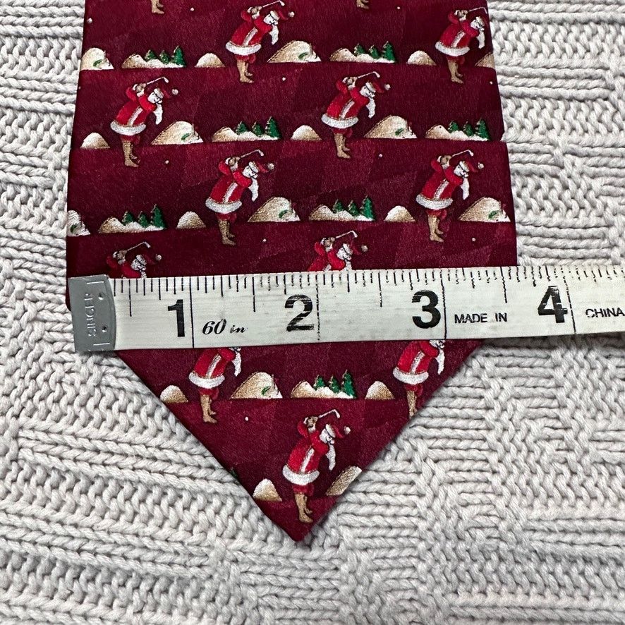 Other Vintage Christmas Santa novelty silk tie Size ONE SIZE - 5 Thumbnail
