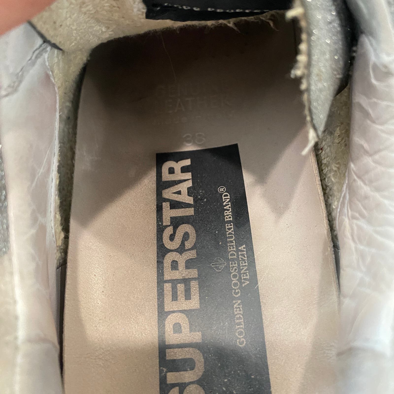 Golden Goose Golden Goose Superstar GGDB Glitter Flag Sneakers Shoes W38 Size US 8 / IT 38 - 9 Thumbnail