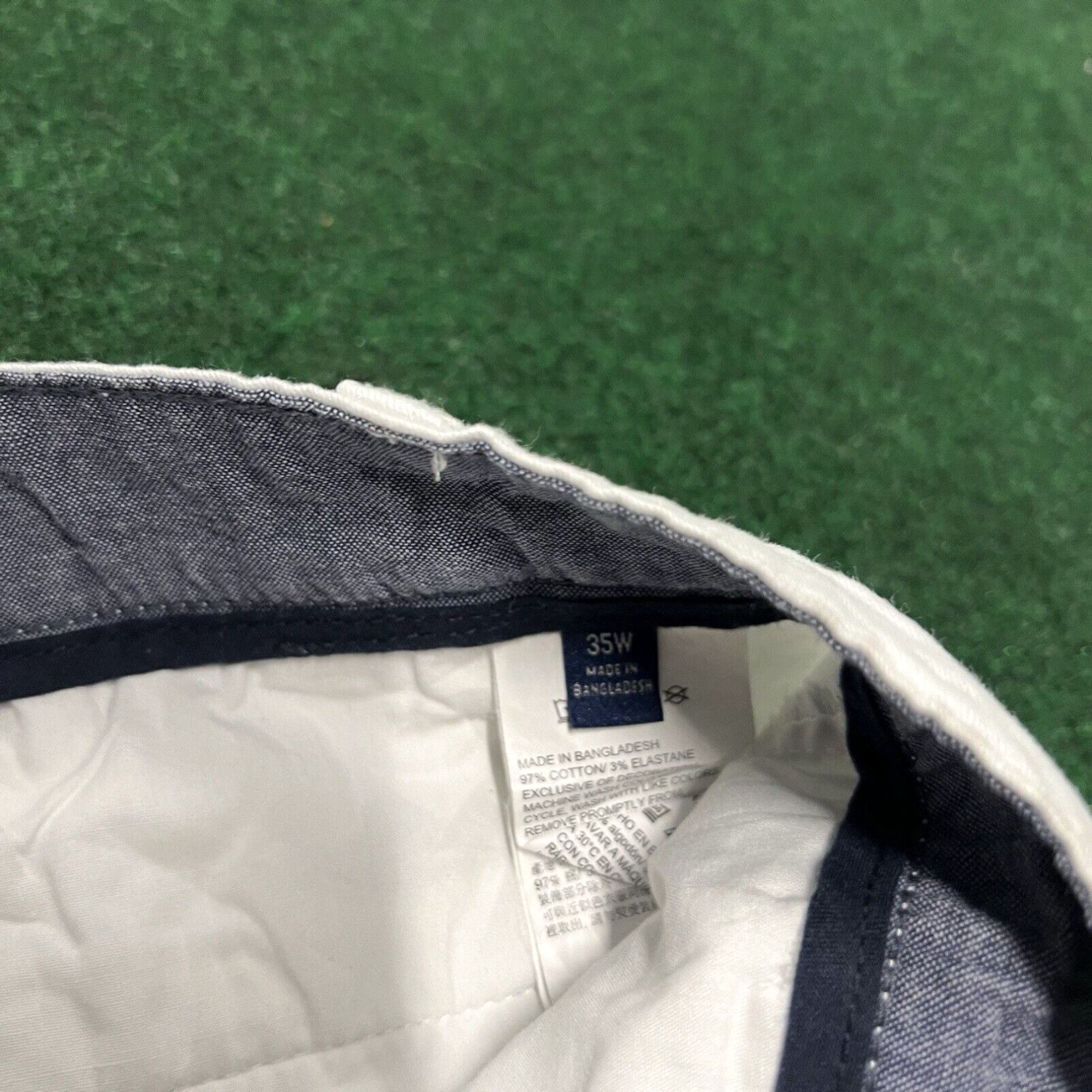 Nautica Nautica Men's The Deck Short Classic Fit Chino Shorts White Size W35 Size US 35 - 4 Thumbnail