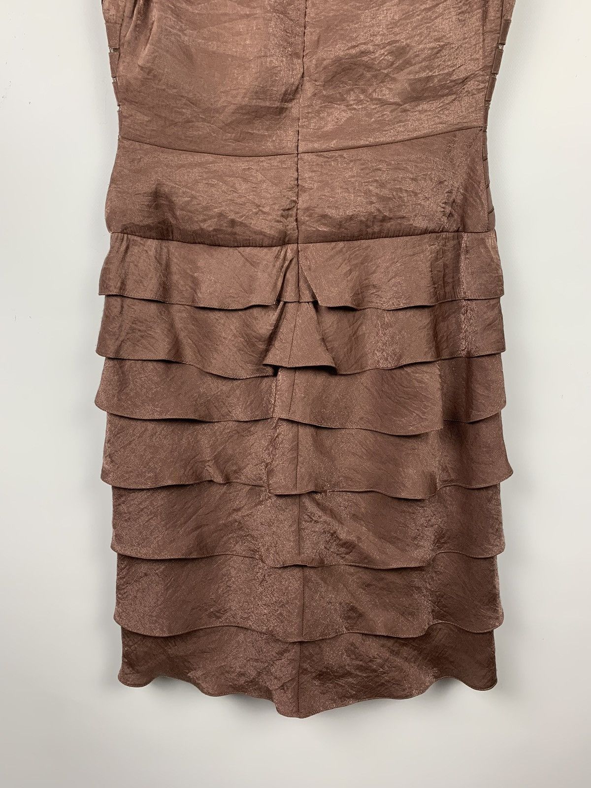 Adrianna Papell Vintage Adrianna Papell Pleated Mini Dress Size 8 Bronze Size M / US 6-8 / IT 42-44 - 8 Thumbnail