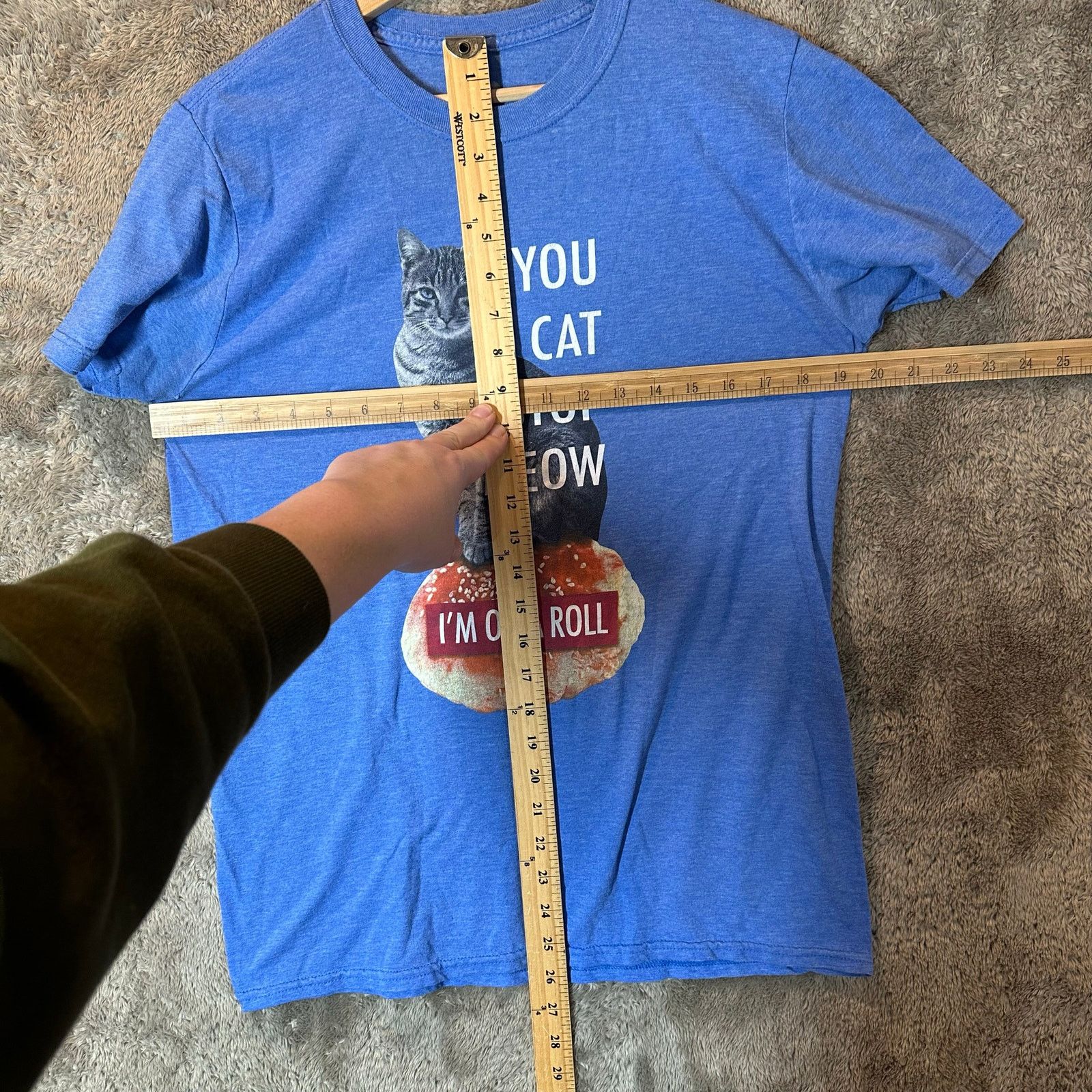 Other You Cat Stop Meow I'm On a Roll Novelty Funny T Shirt M Size US M / EU 48-50 / 2 - 6 Thumbnail