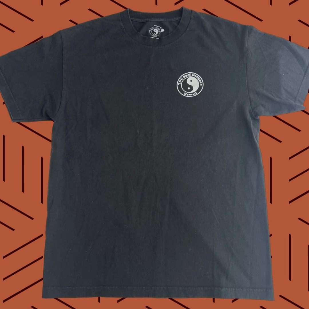 4SDESIGNS VINTAGE Surfer’s T&C Town & Country Surf Designs Hawaii ‘HI’ Logo Shirt Large Black Size US L / EU 52-54 / 3 - 1 Thumbnail