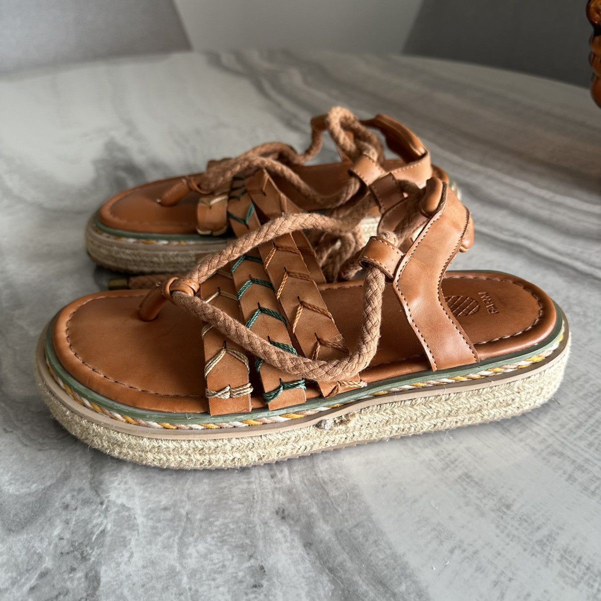Farm Rio Farm Rio Sand Rope Tie Flatform Sandals Size US 9 / IT 39 - 3 Thumbnail