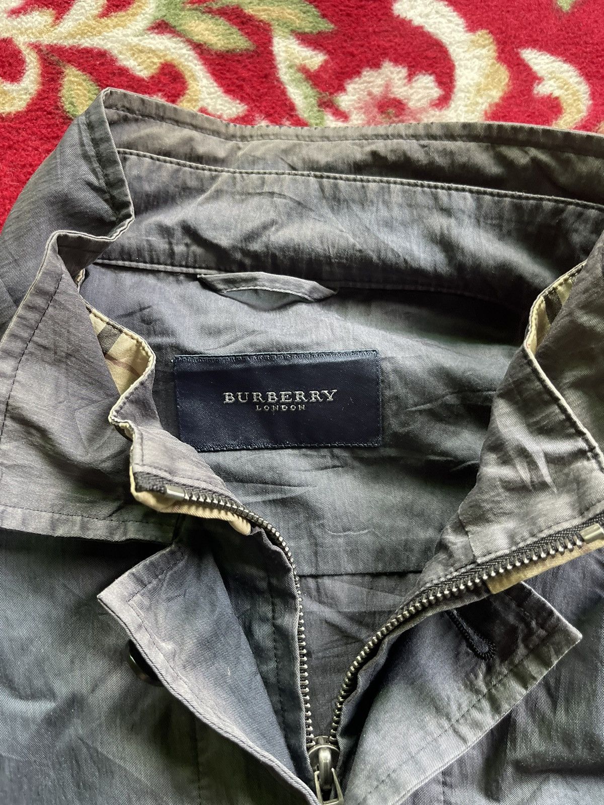Burberry Vintage Burberry London Faded Distressed Jacket Size US L / EU 52-54 / 3 - 3 Thumbnail