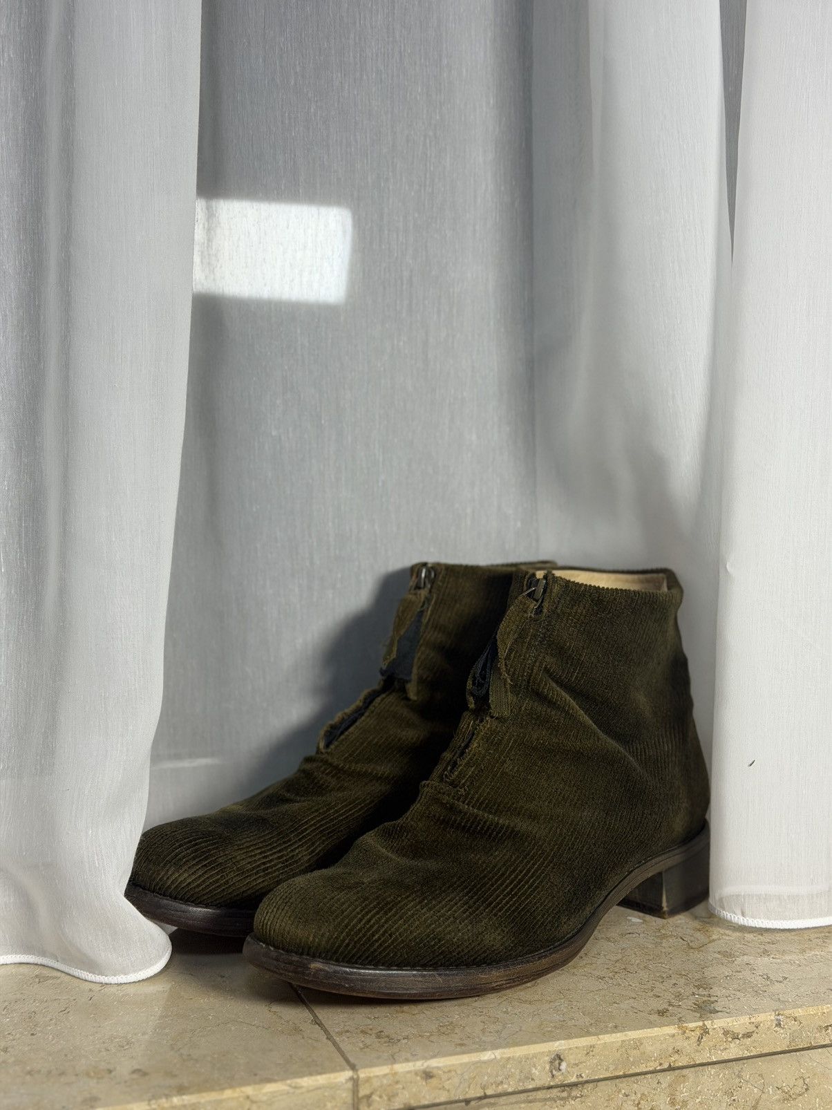 Cherevichkiotvichki Cherevichkiotvichki Corduroy Ankle Boots Size US 9 / EU 42 - 4 Thumbnail