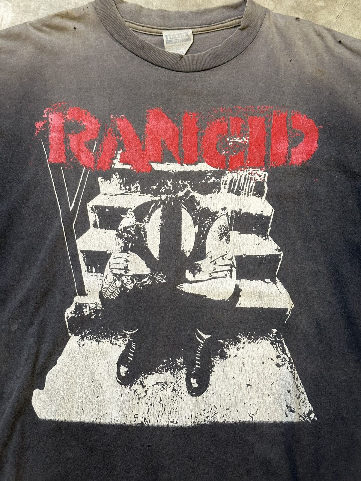 Band Tees × Tultex × Vintage Vintage 90s Rancid punk shirt Size US XL / EU 56 / 4 - 2 Thumbnail