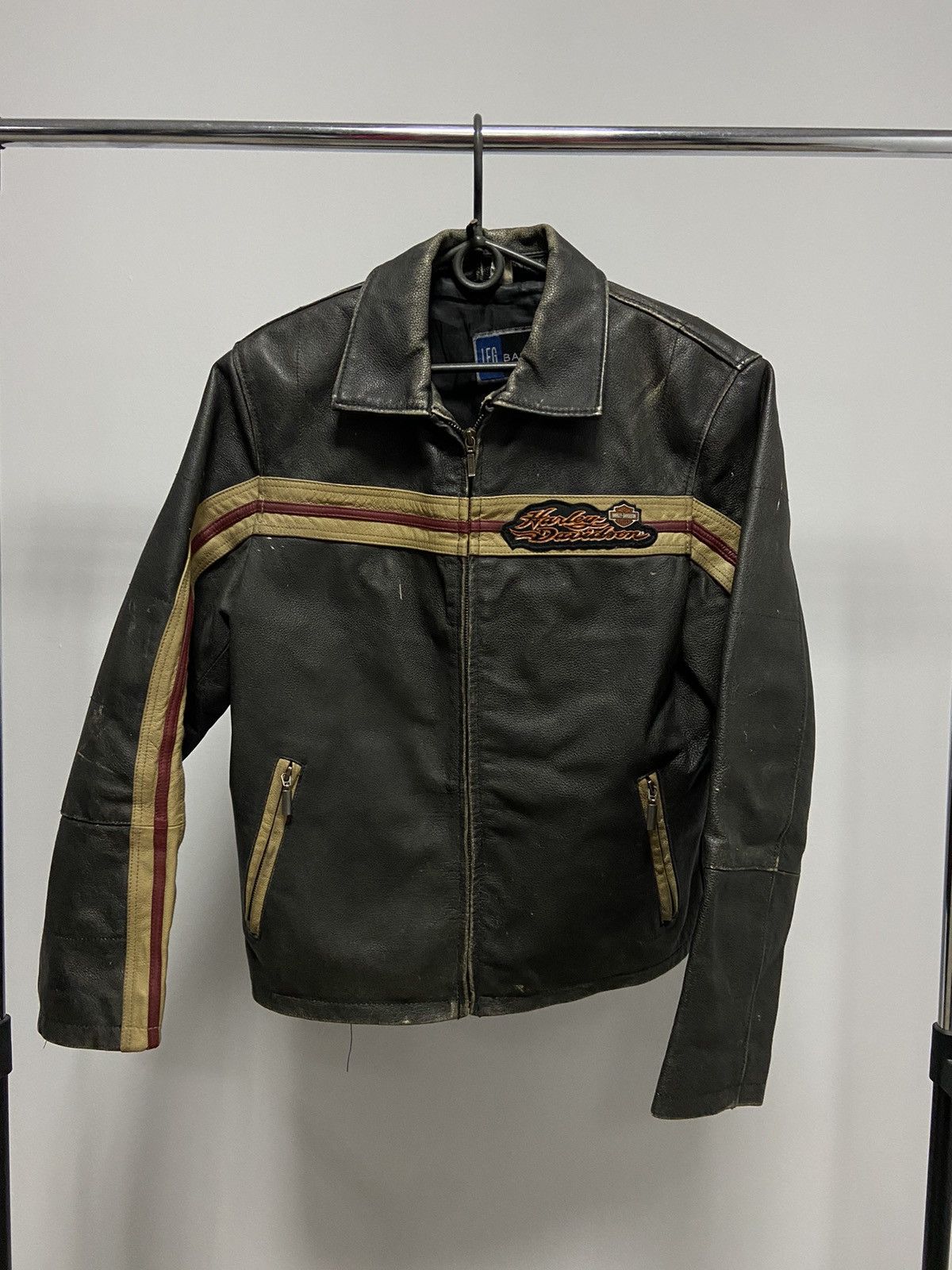 Harley Davidson × Vintage Harley Davidson leather jacket big logo eagle 🦅 moto vintage Size US M / EU 48-50 / 2 - 2 Thumbnail