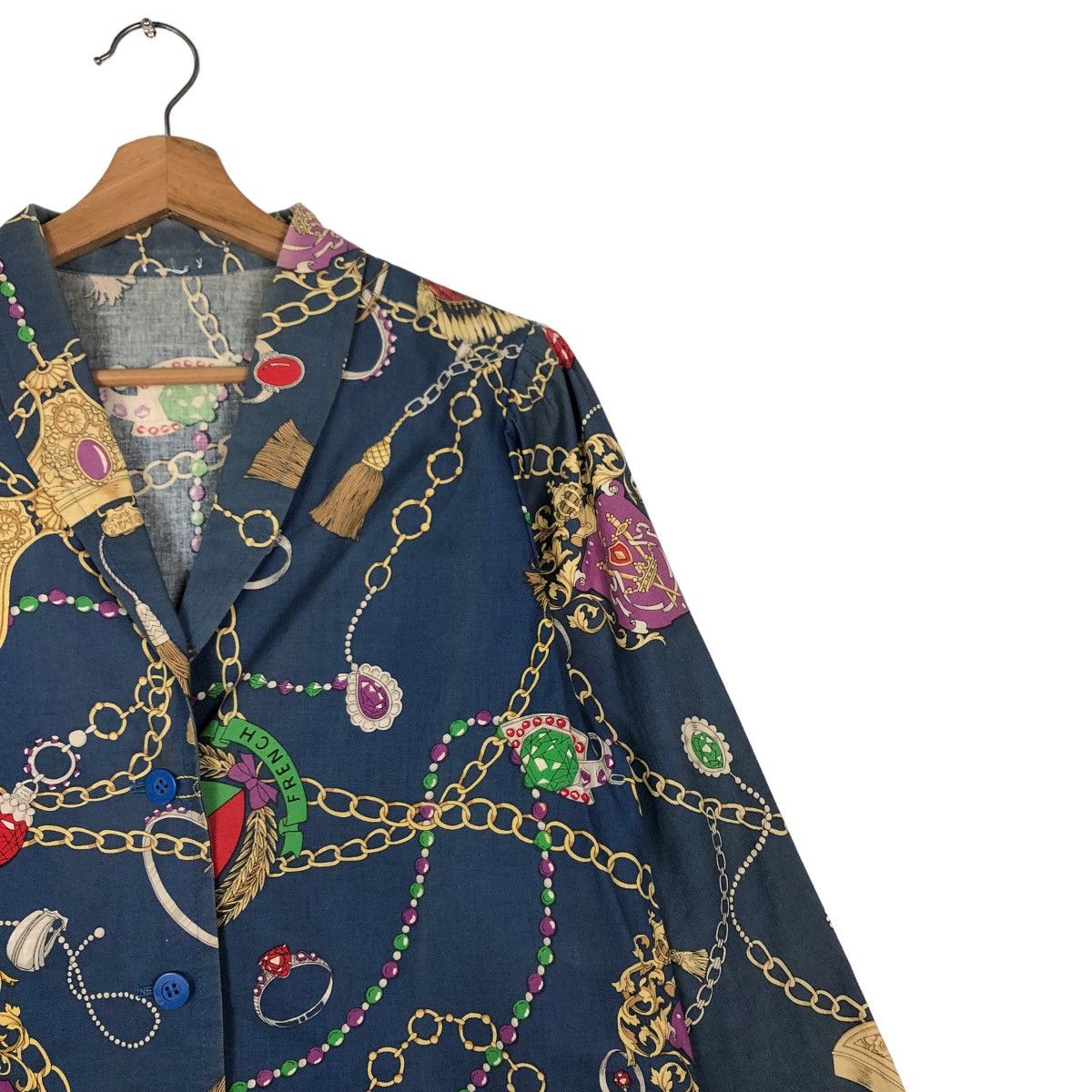 Japanese Brand 🔥Rare Design Work Jacket Double Collar Full Print Design Size US M / EU 48-50 / 2 - 6 Thumbnail