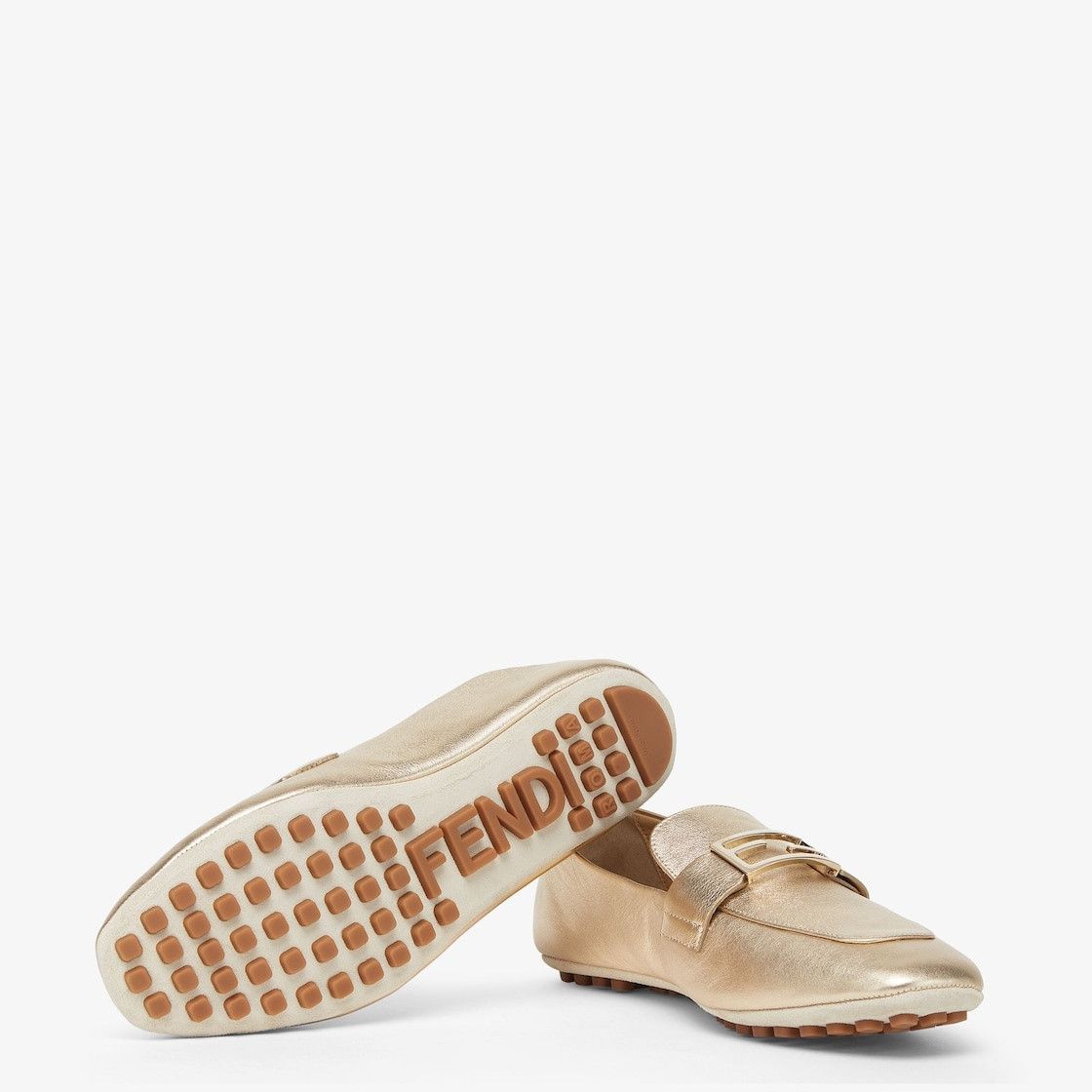 Fendi o1B3y1r0426 Baguette Driving Loafers in Gold Size US 10 / IT 40 - 6 Thumbnail