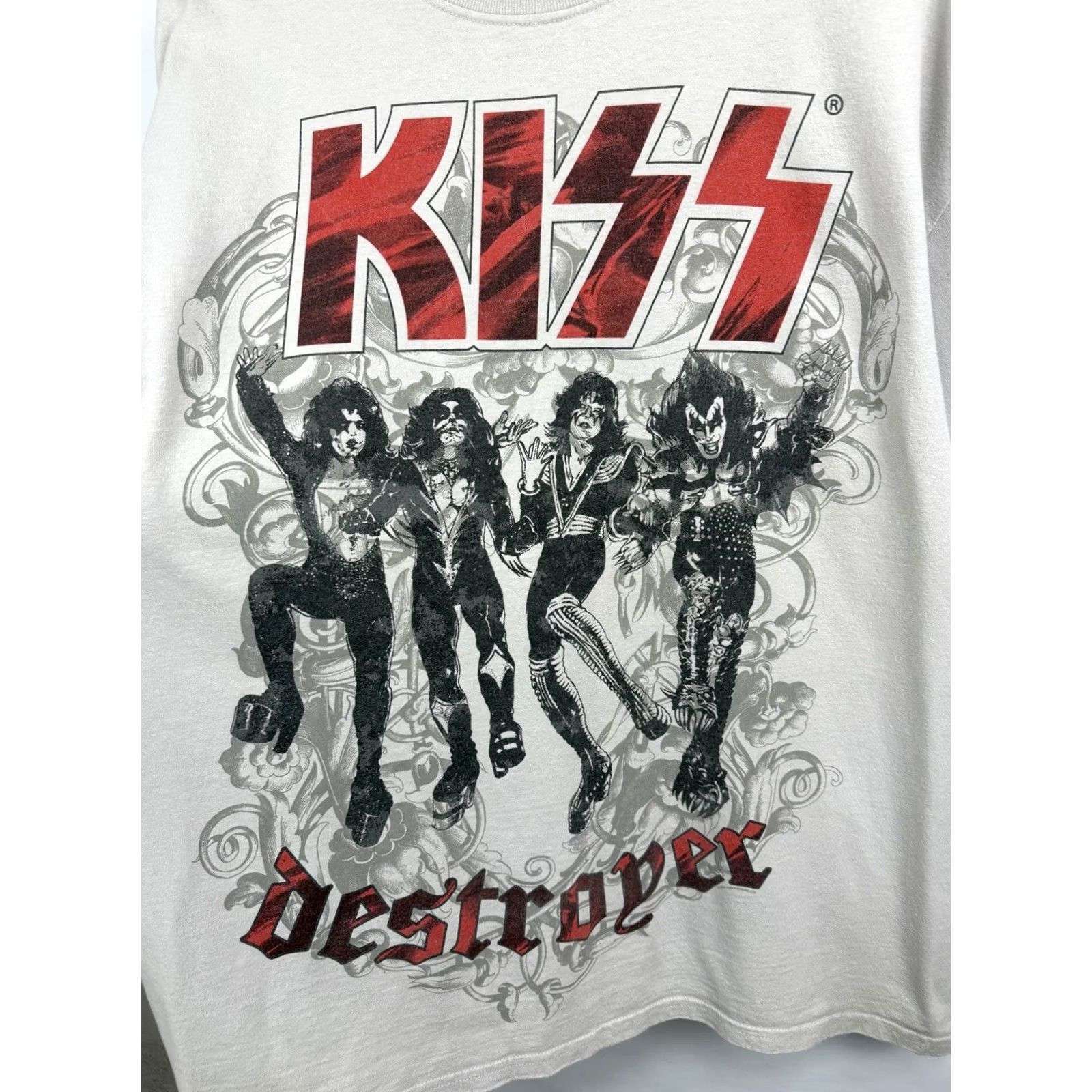 Gildan VINTAGE Kiss Destroyer 1976 2009 T-Shirt Detroit Rock City Shirt XL Mens Beige Gildan Size US XL / EU 56 / 4 - 4 Thumbnail