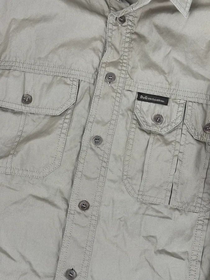 Dolce & Gabbana 2000s Dolce & Gabbana Beige Military Cargo Shirt Size US M / EU 48-50 / 2 - 8 Thumbnail