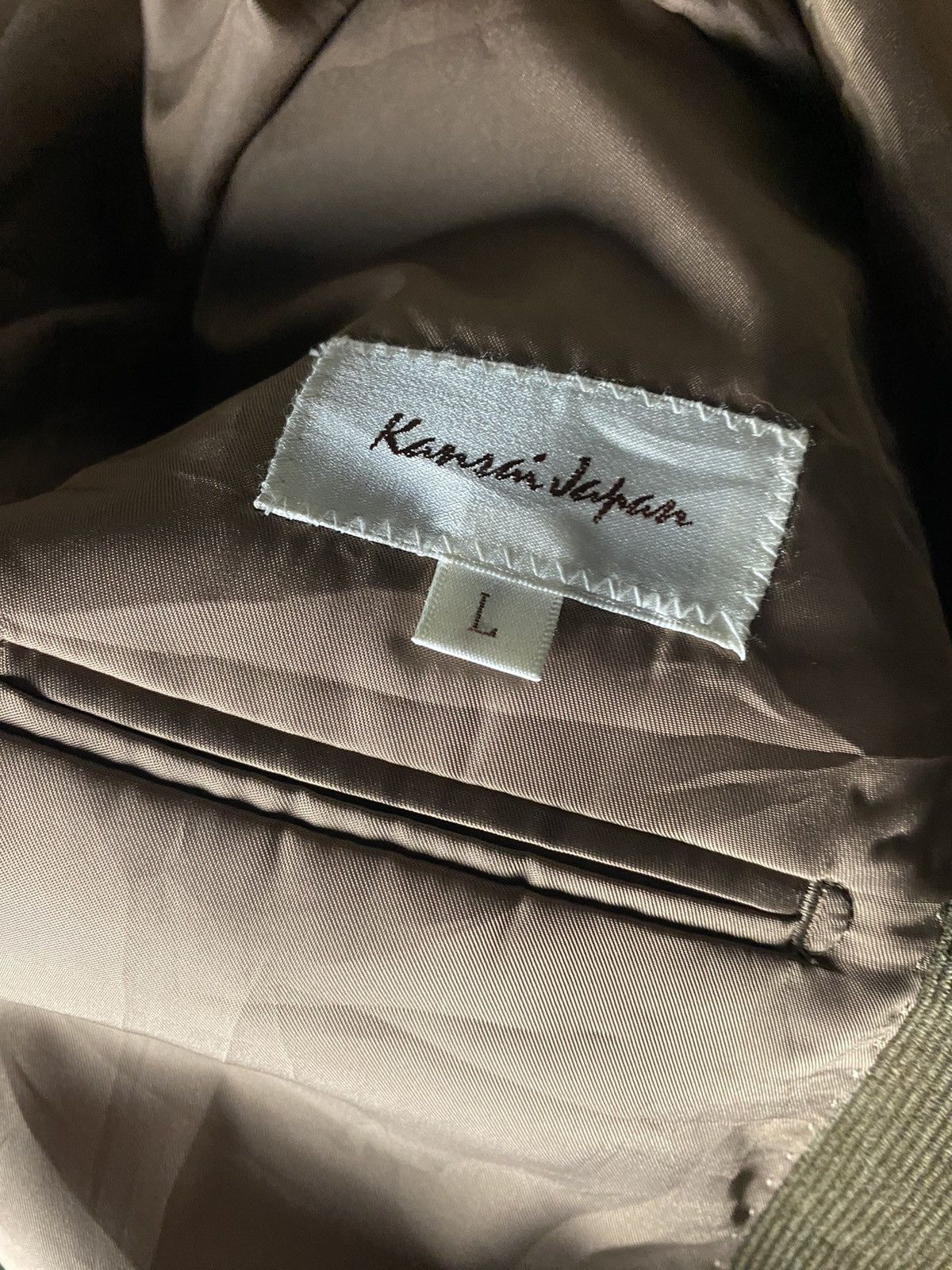 Kansai Yamamoto Kansai Yamamoto Corduroy Brown Blazer Size 40L - 5 Thumbnail